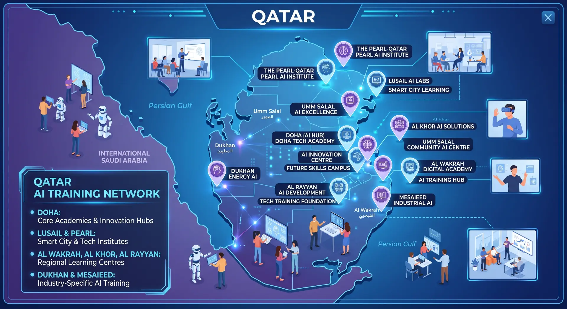 خريطة الشبكة الوطنية المقترحة